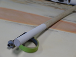 Flap cross tube sanding bar for fuse slot
