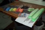 Organize finishing tools.