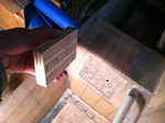 Drill jig and plywood insert