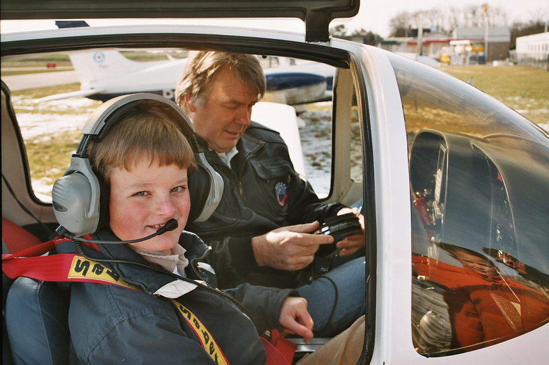 Maurits as co-pilot