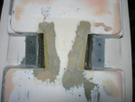 Door hinge rebates 34.