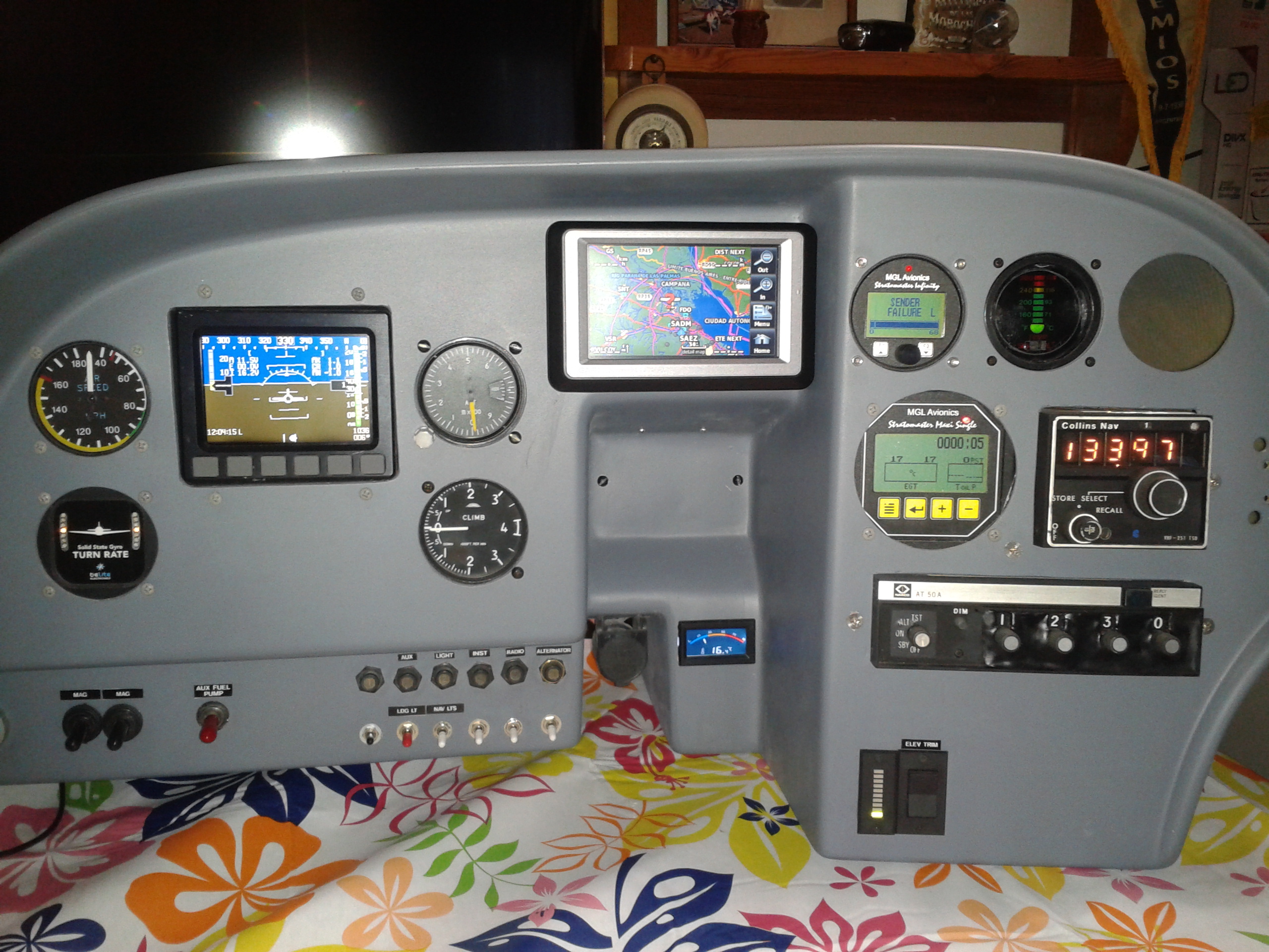 finishing the instrument panel in my kitchen