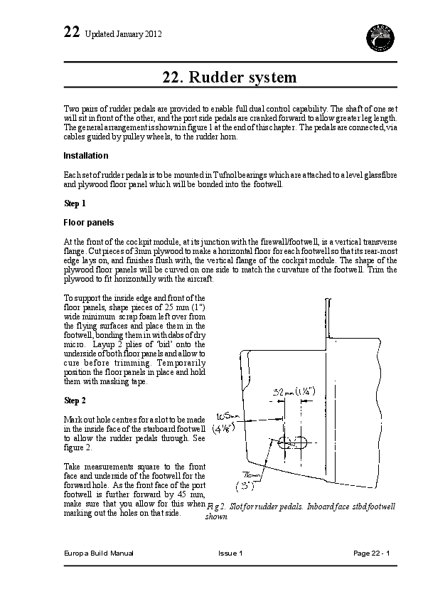 CBM - 22 - RUDDER SYSTEM