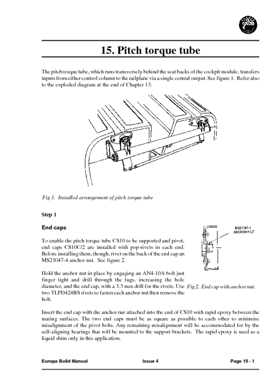 CBM - 15 - PITCH TORQUE TUBE