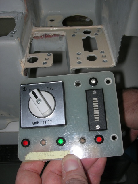 Stick selector panel mounting 2.