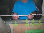 Door sill conduit run 3.