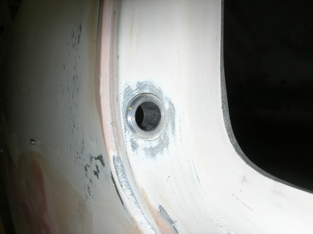Door frame shoot bolt bushings 3.
