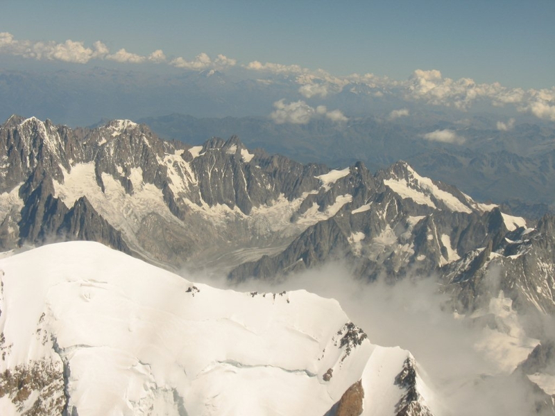 Mount Blanc from above